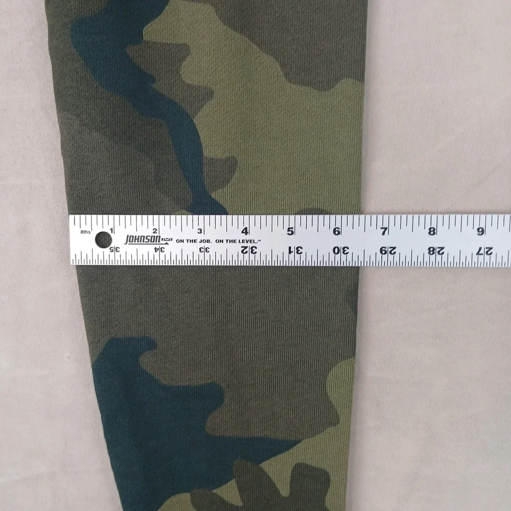VTG Adidas Small Mens Sweater Hoodie Trefoil Camo 21x26